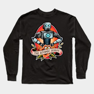 The Atomic Robot Vintage Style Tattoo Long Sleeve T-Shirt